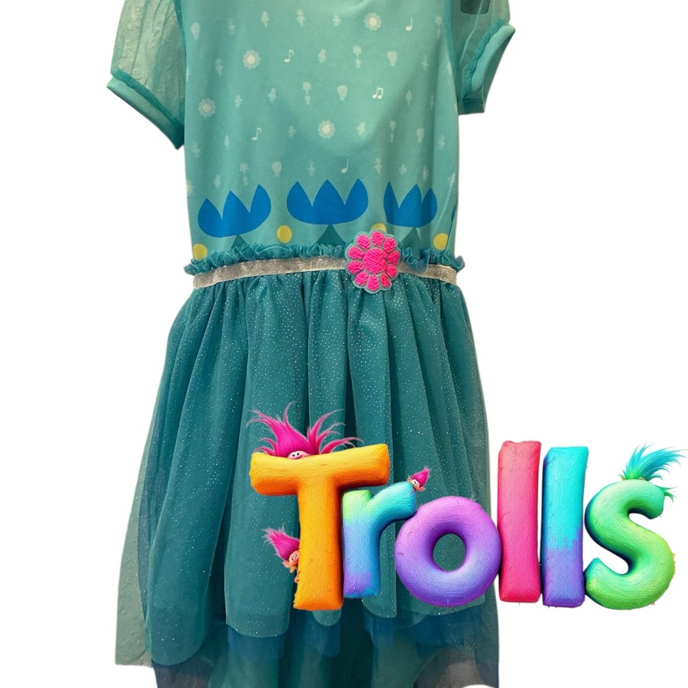 Trolls Kids Costume - Teal and Blue